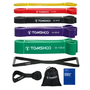 5 PCS Pull Up Assist Bands Set Resistance Loop