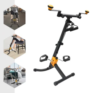 Folding Pedal Exercise Bike Height Adjustable Fitness Equipment