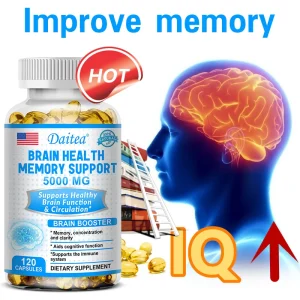 Vitamin B6 Supplement, Brain Health Memory Support 5000 mg,  120 Capsules