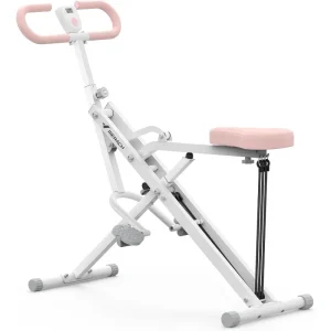 2 in 1 Squat Rowing Machine, Easy Setup Foldable Exercise Equipment ,
